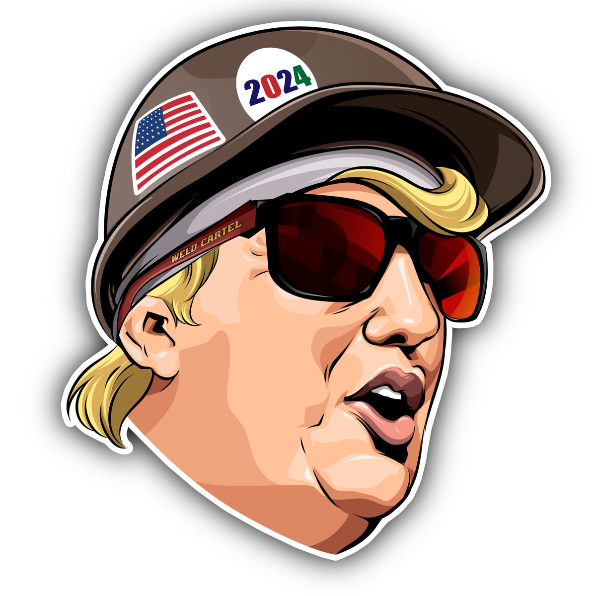 Trump 2024 'Unburdened By What Has Been' 45 47 Vinyl Sticker Decal - Firehouse Graphics