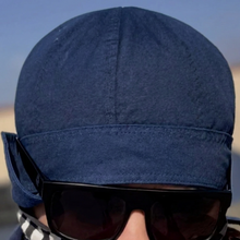 Load image into Gallery viewer, FR Deep Crown Welding Cap – Navy (8‑Panel)