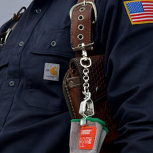 Load image into Gallery viewer, Heavy Duty Metal Glove Clip Made In USA 304 Stainless Steel Chain