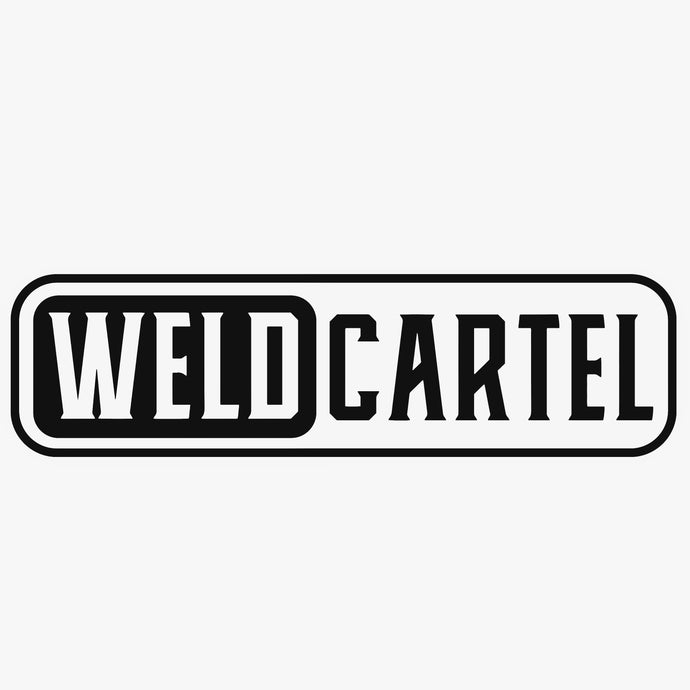 Weld Cartel Black And White Sticker