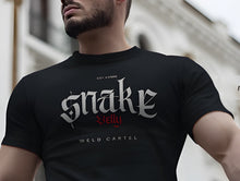 Load image into Gallery viewer, Snake Belly T-Shirt Black

