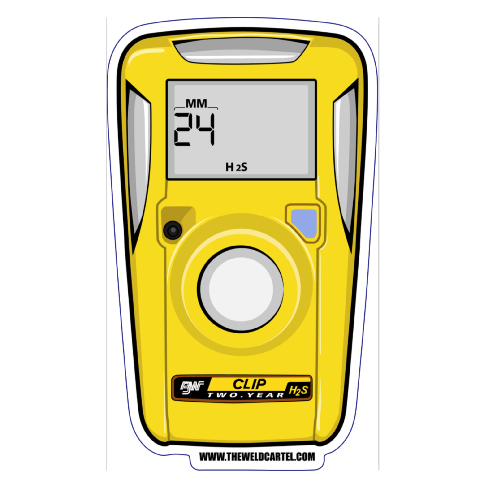 Cool H2S Monitor Hydrogen Sulfide Sticker For Everyone working in the ...